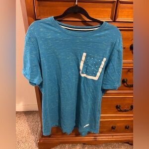 Nike Blue Short Sleeve Tee with White Accents